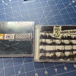 Lot of 2 3 Doors Down CDs: The Better Life & Away From The Sun
