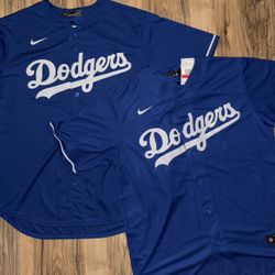 New men’s large Nike LA dodgers blue Jersey 