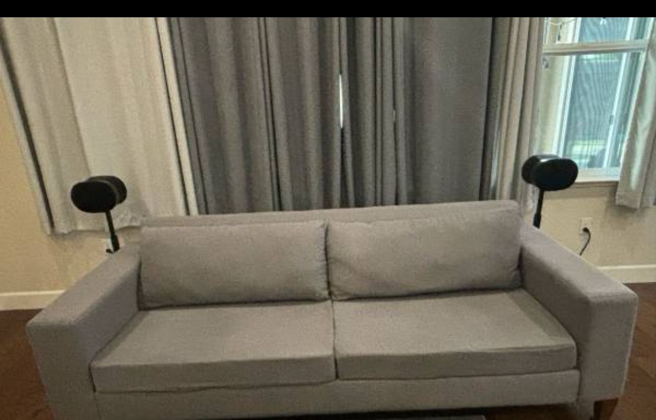 Light Gray Blue Sofa