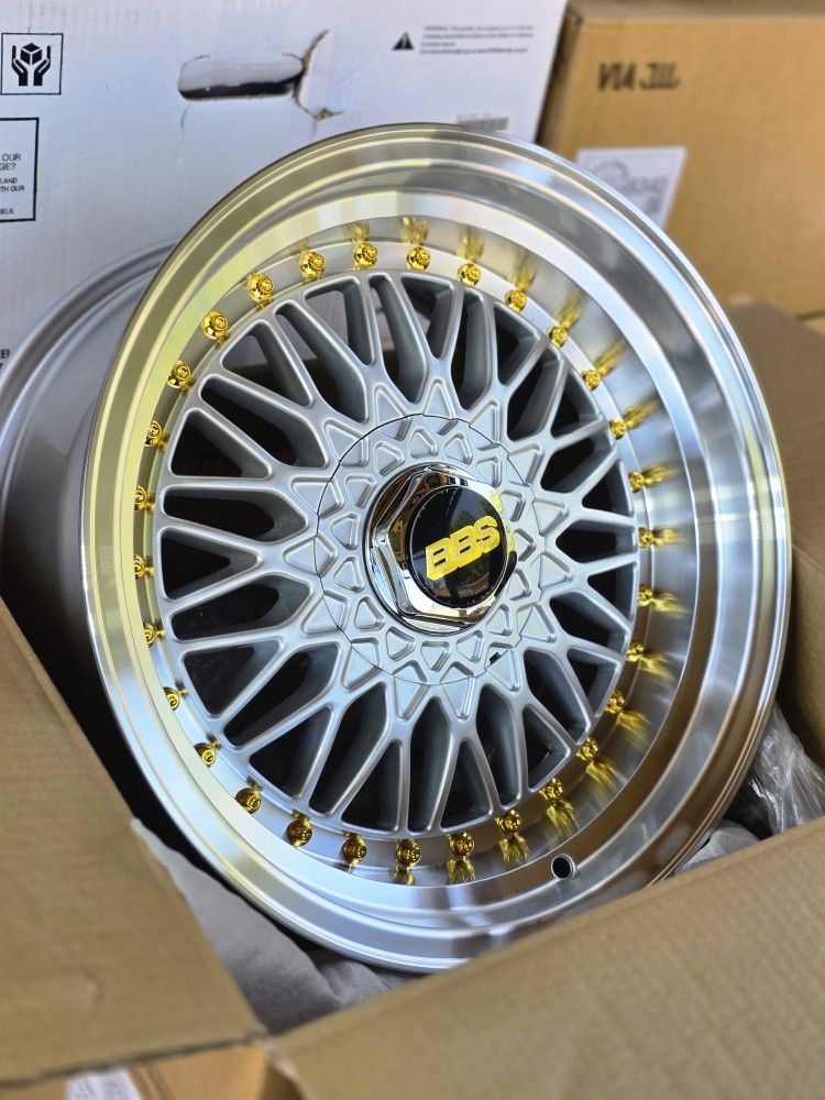 16x8.0 BRAND NEW BBS RS REPS. VORS VR3. 4X100/4X114.3