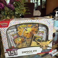 Zapdos ex boxes 151 scarlet and violet 3x lot