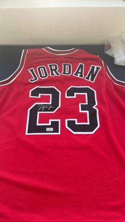 🔥Michael Jordan Autographed Red Bulls Jersey COA Mitchell & Ness🔥