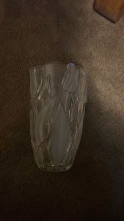 Antique  crystal vase
