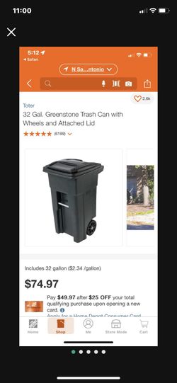 Toter 32 Gallon Trash Can- Garbage Truck Compatible STILL AVAILABLE 