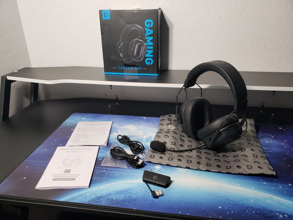 New RYR Wireless Gaming Headset for Xbox Series X|S, Xbox One, PC, PS5/4, Mac, Mobile, Switch, 3D Surround Sound, Bluetooth 5.3, 60H Battery, Gaming H