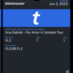 2 Ana Gabriel Concert Tickets - 📍🌴 MÍA  Thumbnail