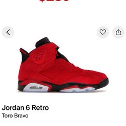 Jordan 6 Retro Toro Bravo (9.5)