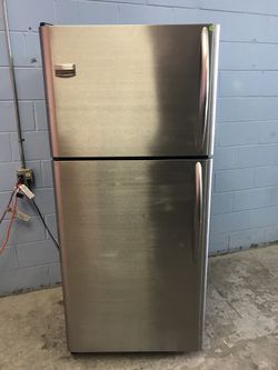 Stainless Steel Frigidaire Professional Refrigerator With 120 Day Warranty