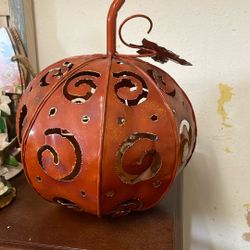 Fall Pumpkin Candle Holder 