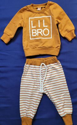 Lil Bro Baby Boy 2-Piece Outfit Set