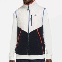 Nike Sportswear Mens Insulated Weather Resistant Sherpa Fleece Vest Men’s Sz S