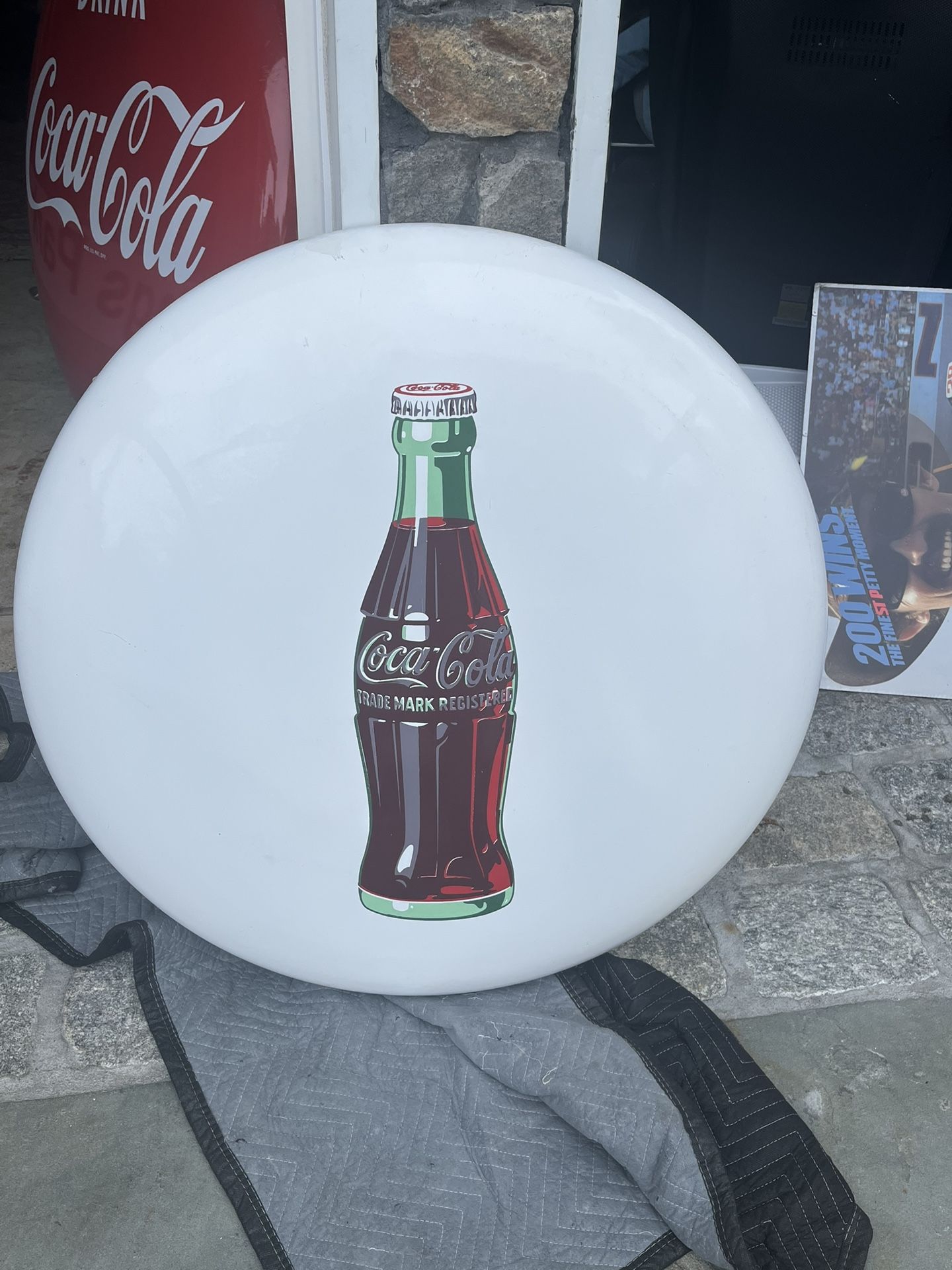 Vintage Porcelain Coke Button