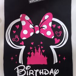 Customized Minnie ears birthday shirt 💕 Message me if you want to place a order