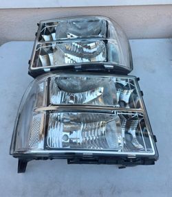 07-13 Gmc Sierra Headlights Luces Focos Micas Faros Faroles Headlamps