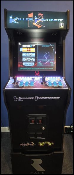 The Killer Instinct Arcade1Up Wifi Arcade Video Game With Cabinet Riser