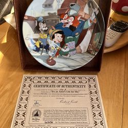 Knowles Disney Pinocchio Plates & COI’s