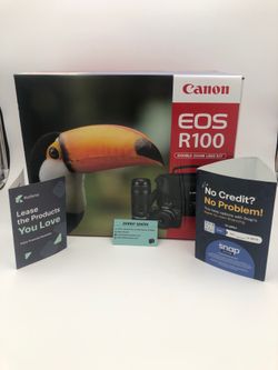 Canon EOS R100 double zoom lens bundle