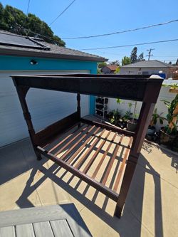 Balinese Handcarved Canopy bed