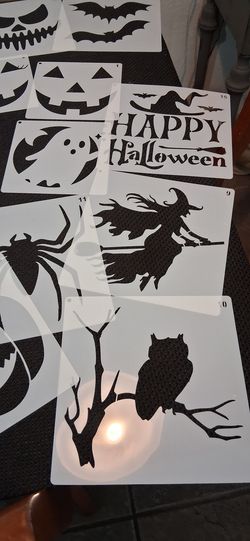 Halloween reusable stencils  ( $1 each)