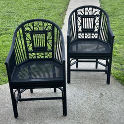 Vintage Bamboo Brighton Accent Chairs $297.00 Each Pick Up In Glendale