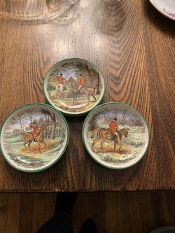 6-small plates /tea plate ..very rare! Horses scenery 1(contact info removed)’s homeward I made in Copeland Spode England 
