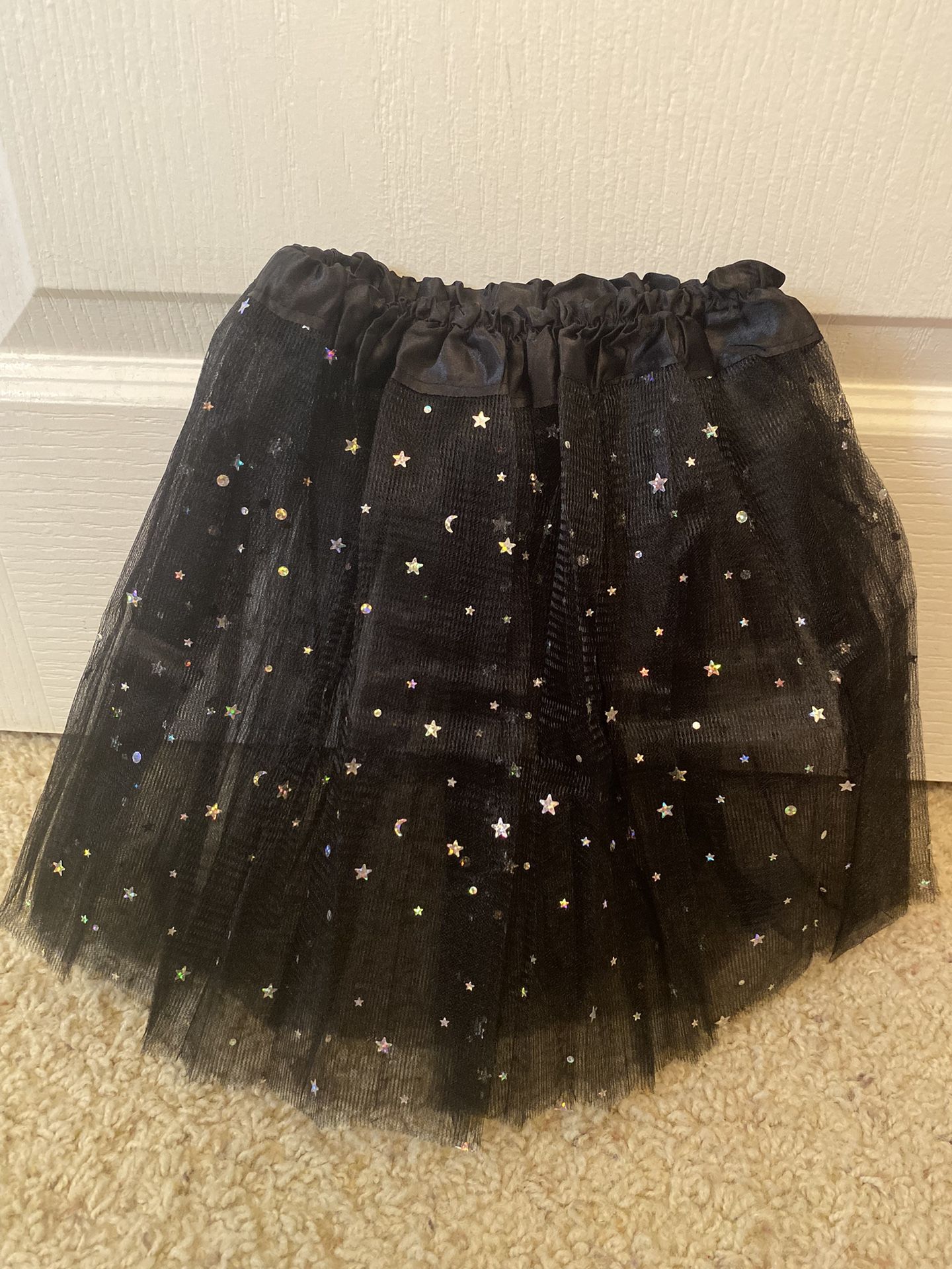 Halloween Toddler Sparkle Tutus Princess Ballet Dance Layered Tulle Tutu Skirts,2-8T