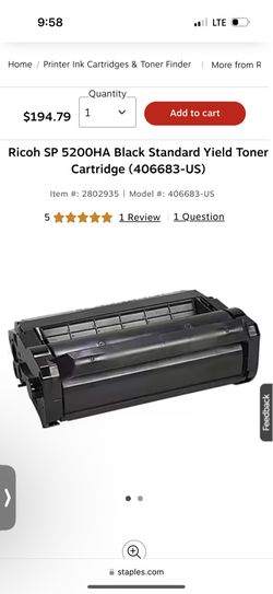 RICOH Toner Printer Ink