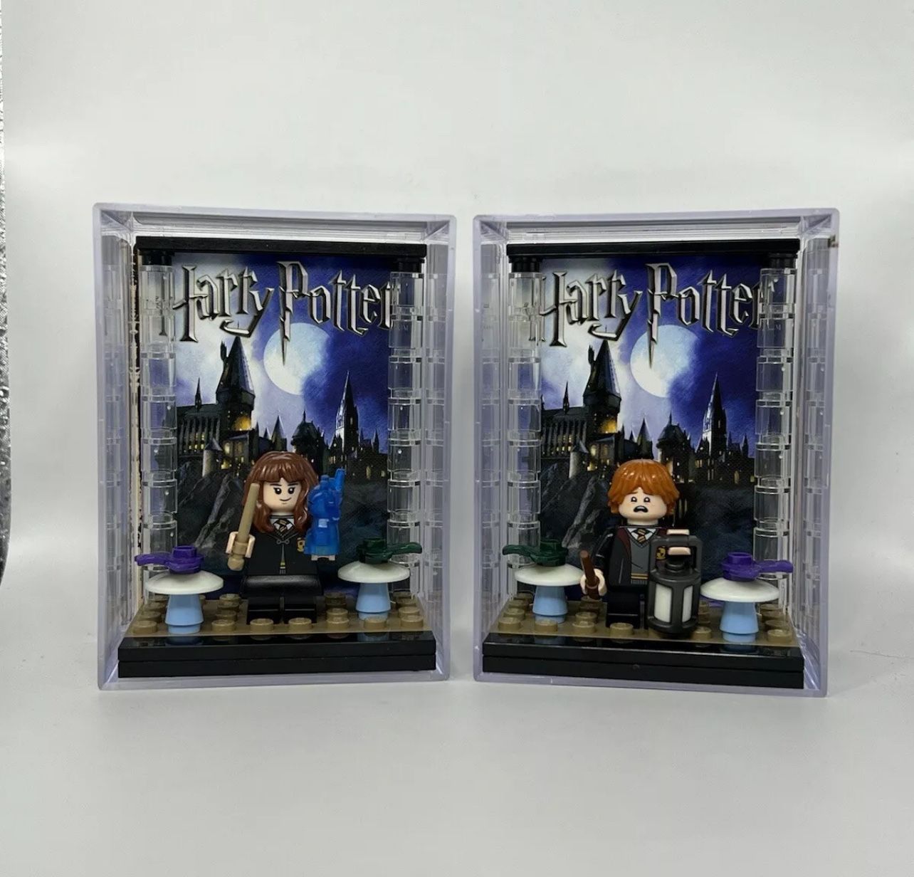 Lego Harry Potter Ron & Hermione Minifigure Display Cases FORCE PACKS
