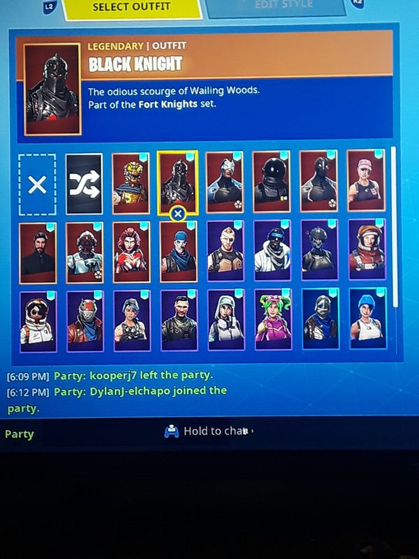 this is black knight account has mako glider ac dc axe has floss worm and much more only take psn cards or trade accounts - fortnite acdc axe