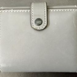 COACH Gray Leather Trifold Wallet