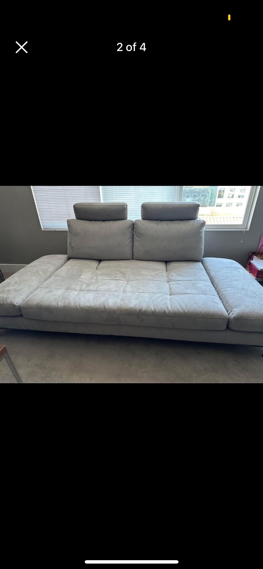 Living Spaces Adjustable Couch Bed Like New