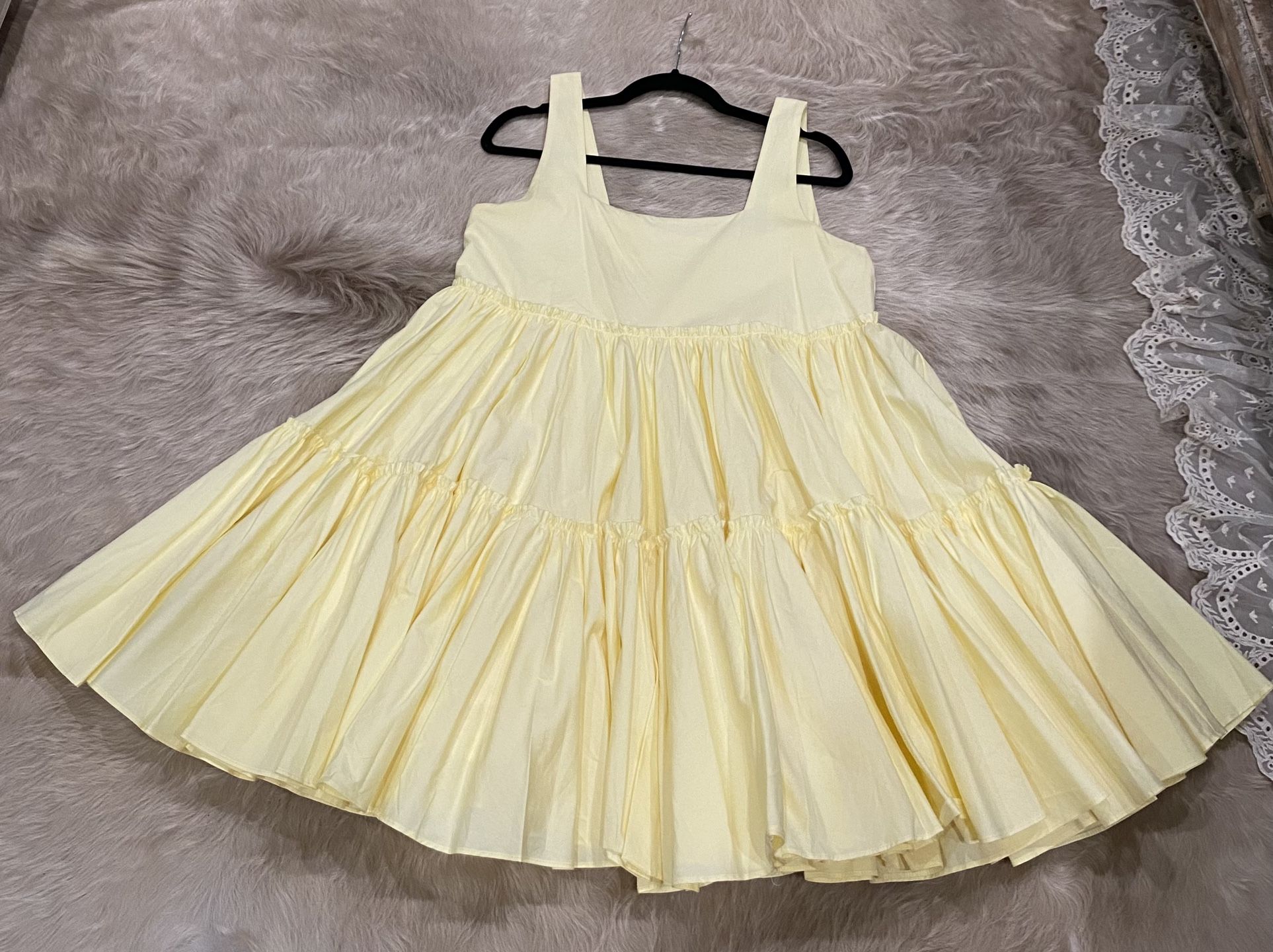 Yellow Ruffle Dress
