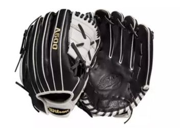 New Wilson A500 Siren 12" Baseball Softball Black Leather Glove