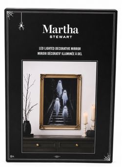 Large Viral Martha Stewart Led Lighted Ghosts On Staircase Mirror Halloween 🎃