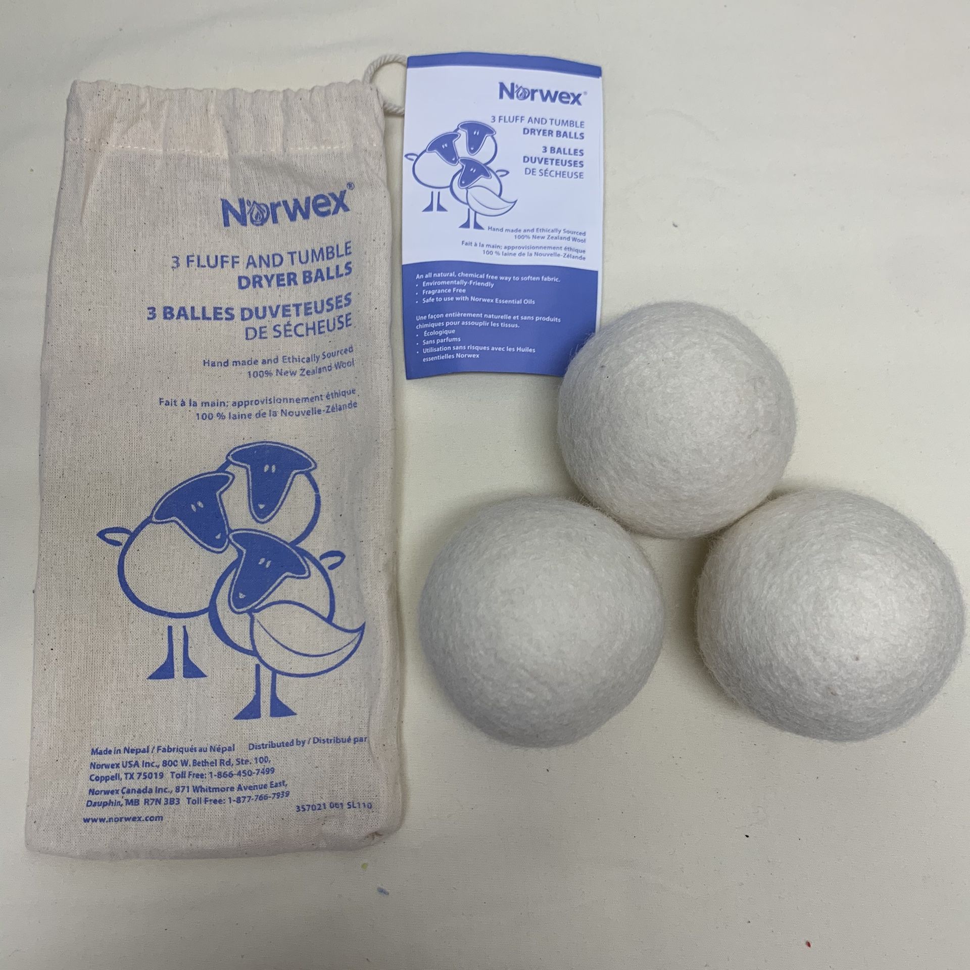 Norwex Wool Dryer Balls