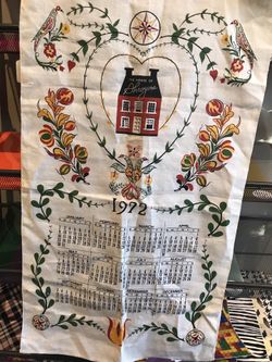Vintage 1972 Tea Towels
