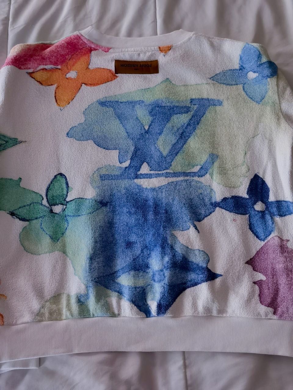 Louis Vuitton Watercolor Giant Monogram Sweatshirt worn by Kane