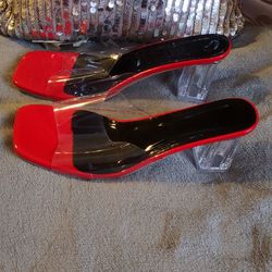 Brand New Clear Red Dress Shoe