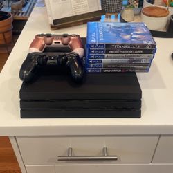 PS4 Pro W/ Two Controllers And Plenty Of Games