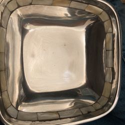 Towel Silver Smith’s Bowl With Pearl Inlays