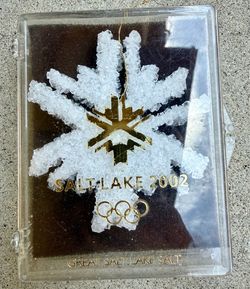 Salt Lake 2002 Olympics Great Salt Lake Salt Ornament
