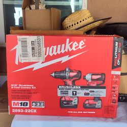 Milwaukee M18 brushless 2-tool combo kit