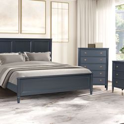 The Altamira set brings modern French elegance to any bedroom. Available in two colors, it offers sleek style and two nightstand size options to suit 