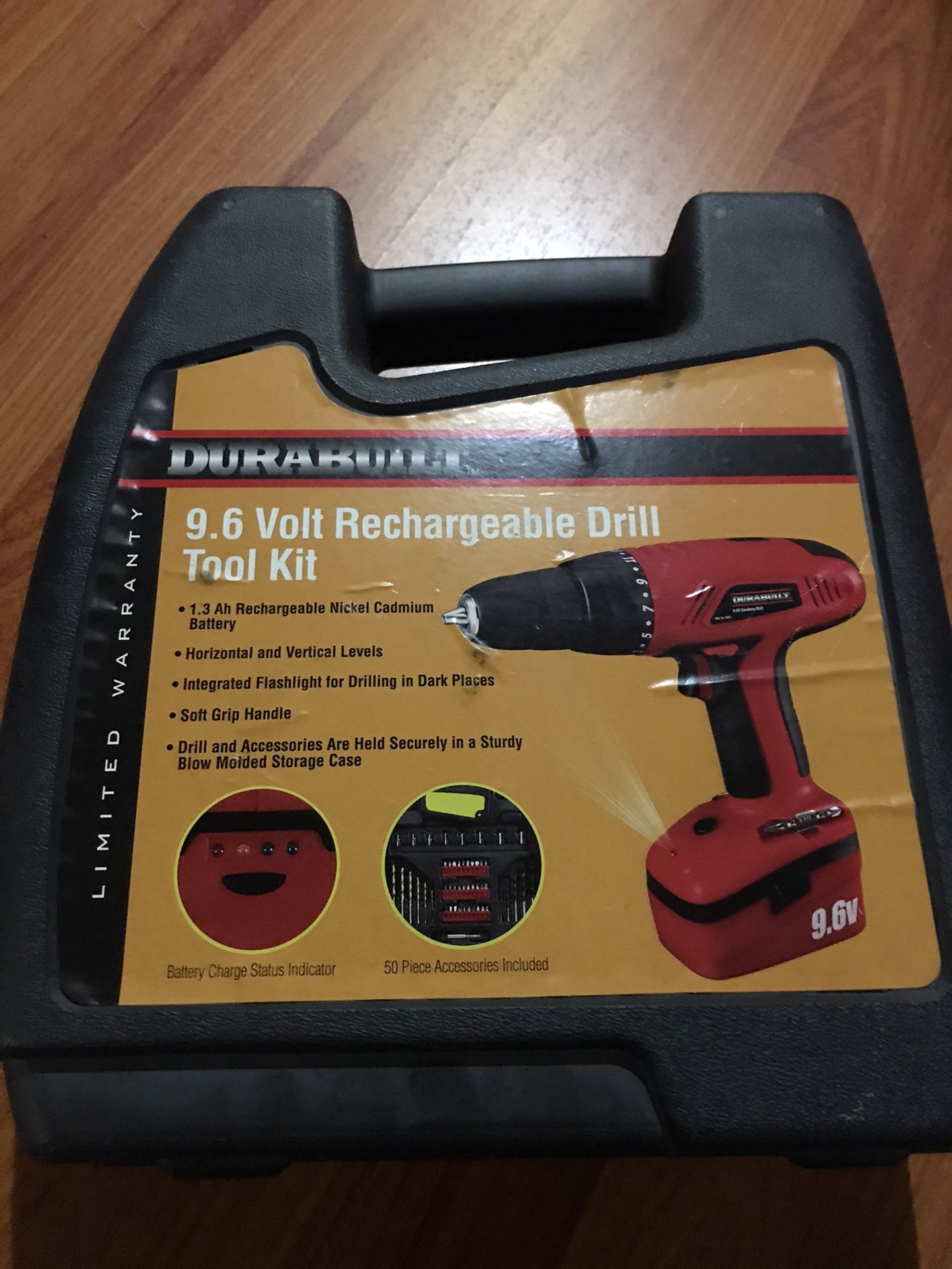 Durabuilt rechargeable drill tool kit