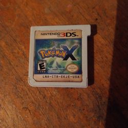 Nintendo 3 DS Pokemon X Video Game No Case Works Great!!!