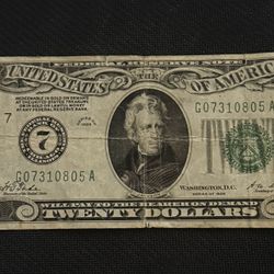 1928 $20 Bill 