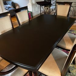 Dining Room Table With 2 Leaf Extensions With Protective Cover