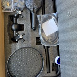 Euphoria Thermostatic Shower System with Shower Head, Hand Shower, Slide Bar, Shower Arm, and Hose