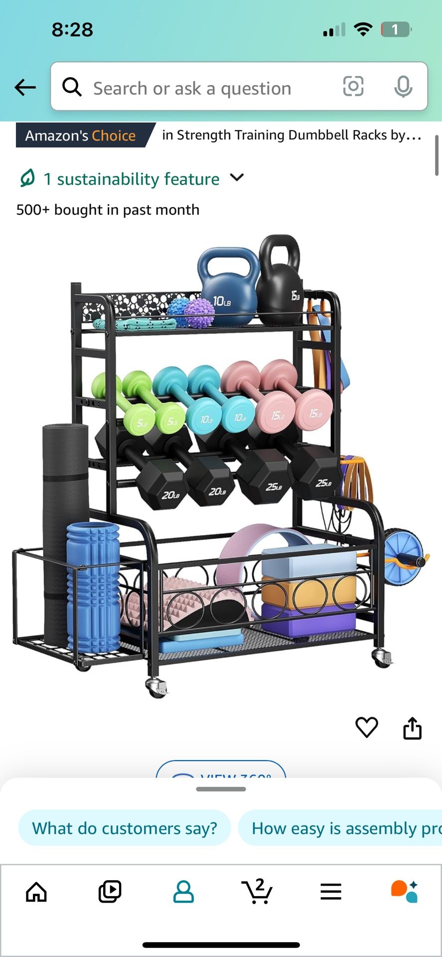Small Weight Exercise Rack - FREE