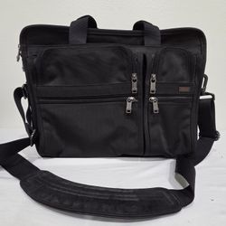 TUMI Alpha 2 Expandable Organizer Laptop Brief - Fits 15" MacBook Pro / Surface / PC - Ballistic Nylon 